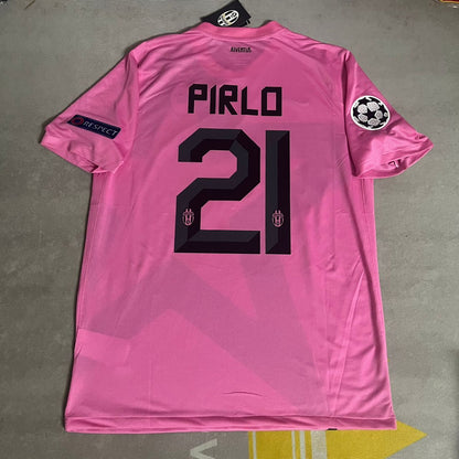 Andrea Pirlo Juventus Pink 2012 2013 Season Retro Football Jersey