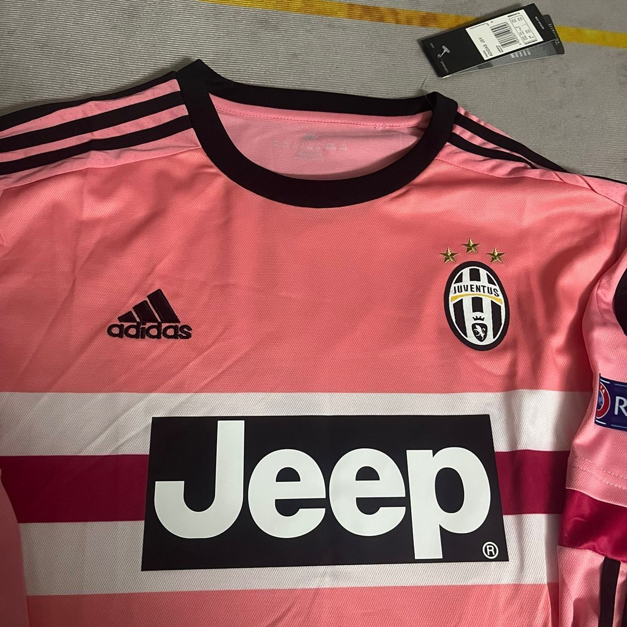 Paul Pogba Juventus Retro 2015-2016 Pink Jersey Trikot