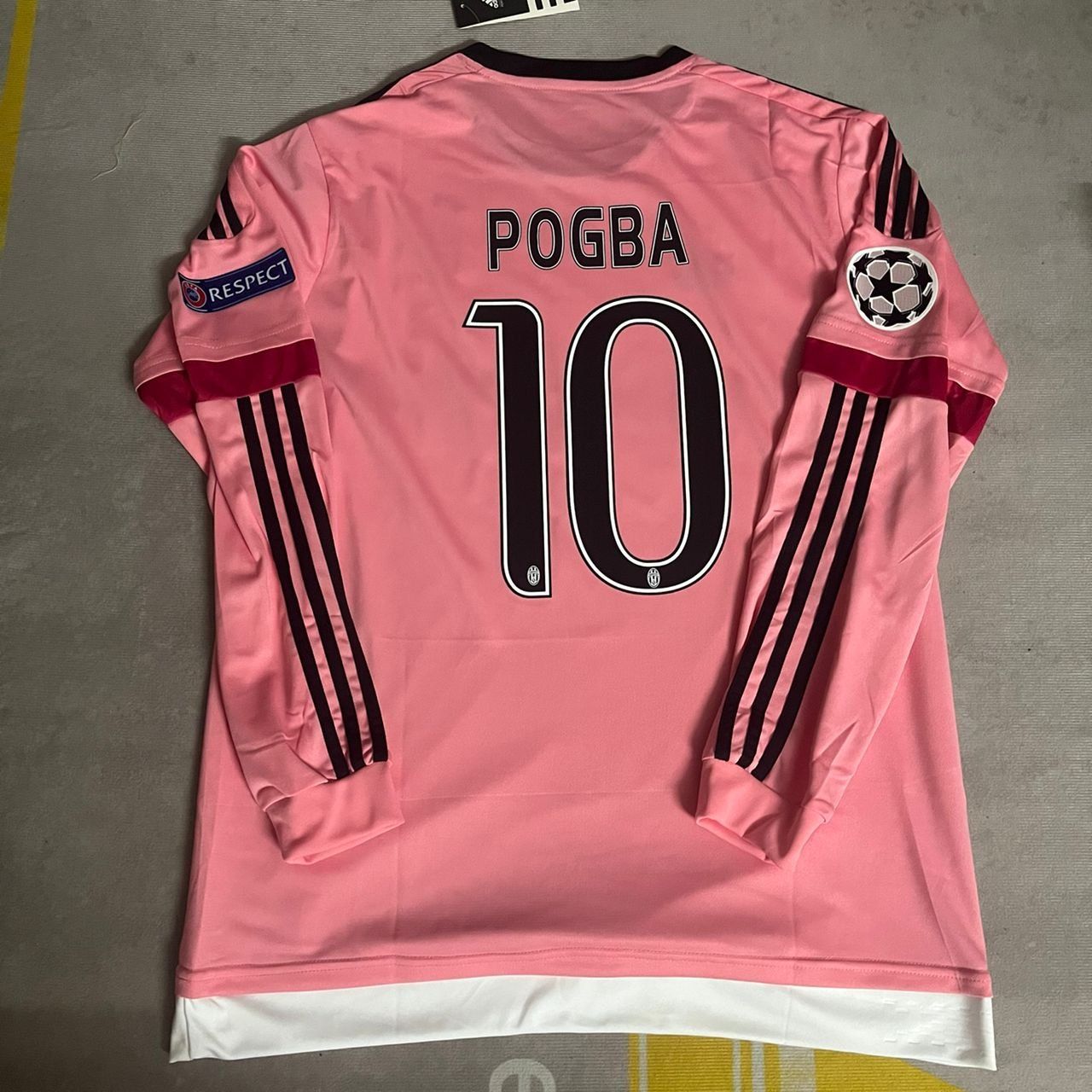 Paul Pogba Juventus Retro 2015-2016 Pink Jersey Trikot