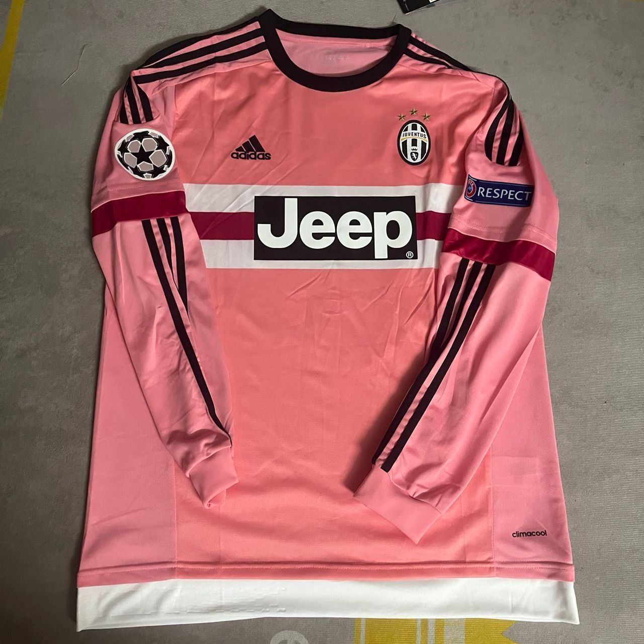 Paul Pogba Juventus Retro 2015-2016 Pink Jersey Trikot