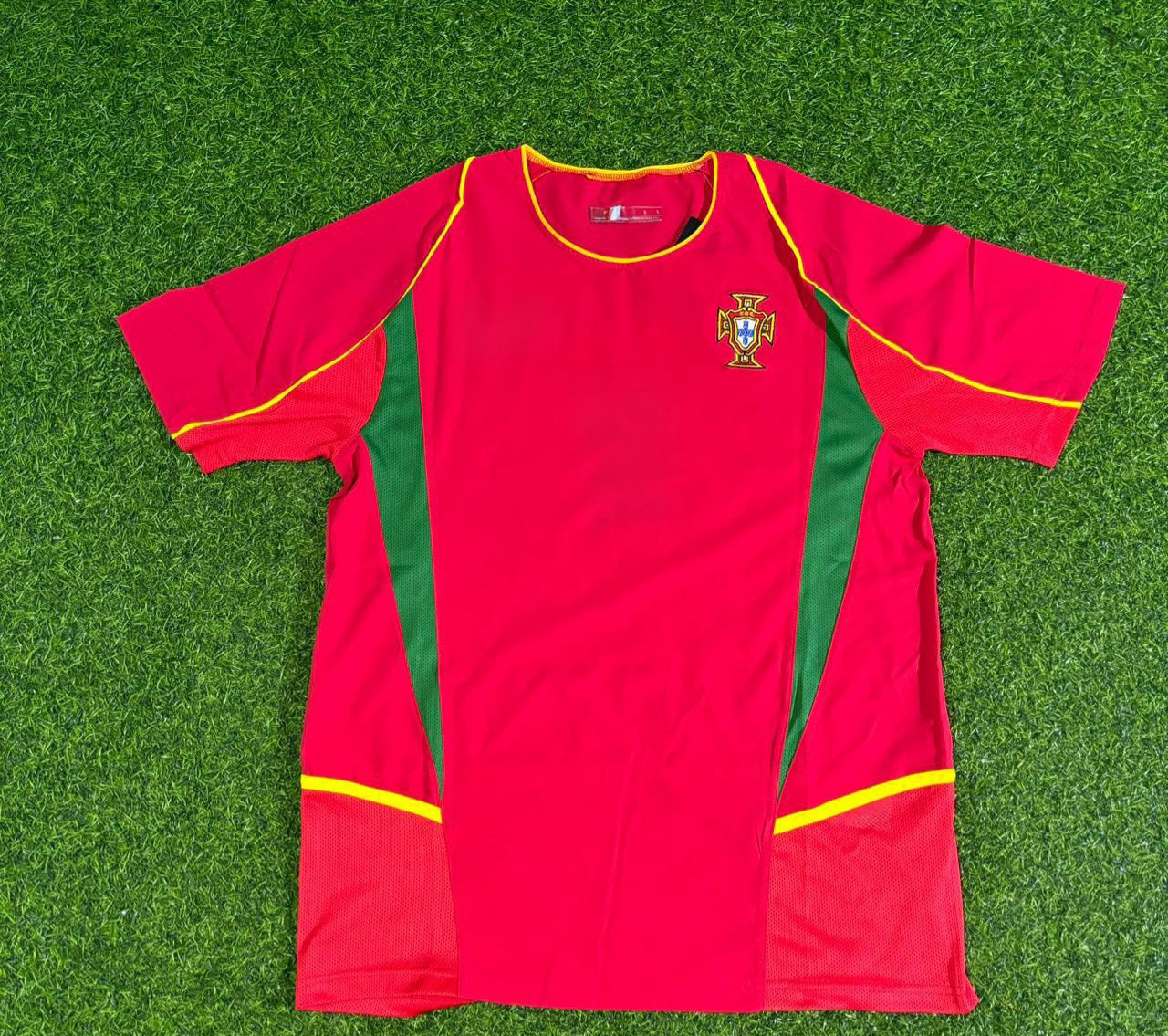Portugal 2002 Retro Home Red Football Jersey Kit