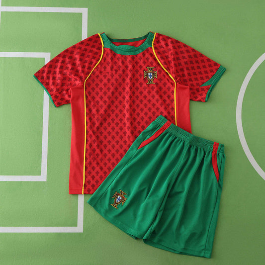Portugal 2004 Season Home Kids Retro Football Jersey