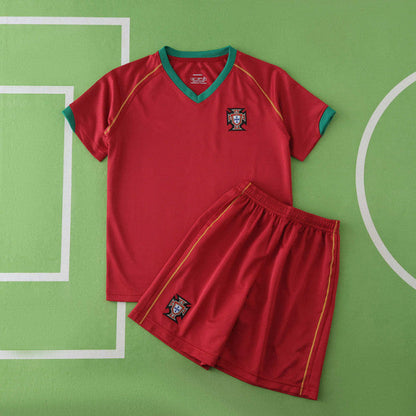 Portugal 2006 Season Home Kids Retro Football Jersey