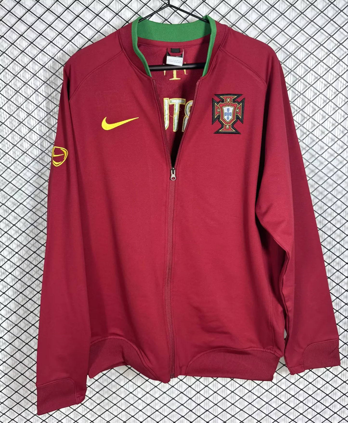Portugal 2006 Retro Red Windbreaker Jacket Jersey