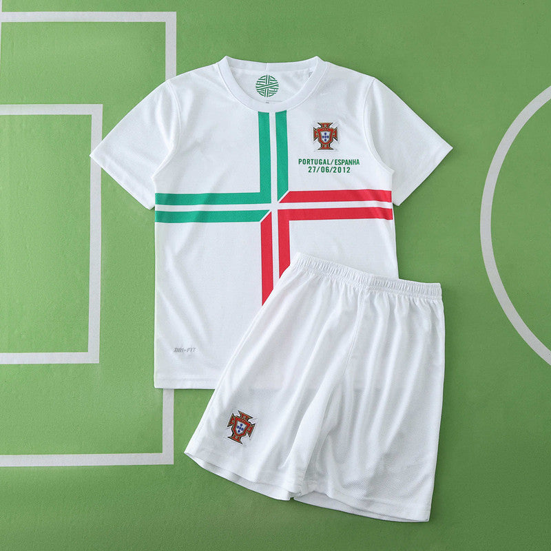 Portugal 2012 Season Home Kids Retro Football Jersey