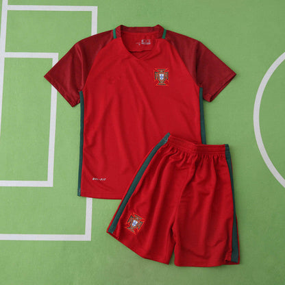 Portugal 2016 Season Home Kids Retro Football Jersey