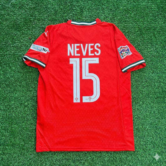 João Neves Portugal UEFA Nations League Winner Red Football Jersey