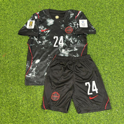 Promise David Canada 2026 World Cup Black Kids Football Jersey Paradise Edition