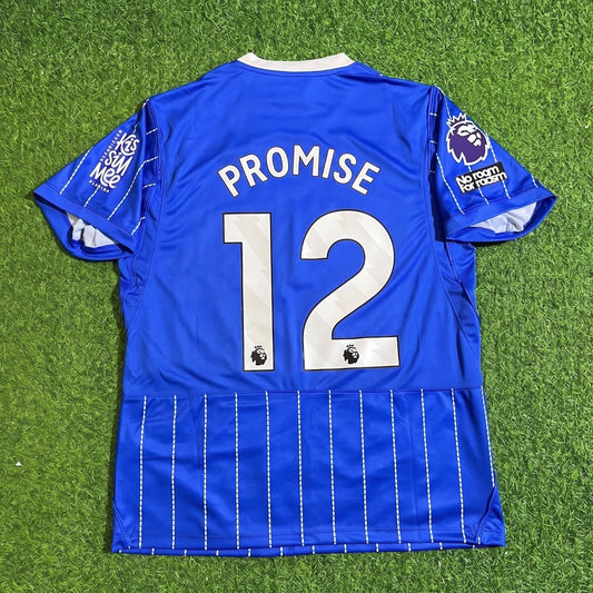 Brighton 2026-2027 Promise David #12 Home Blue Football Jersey