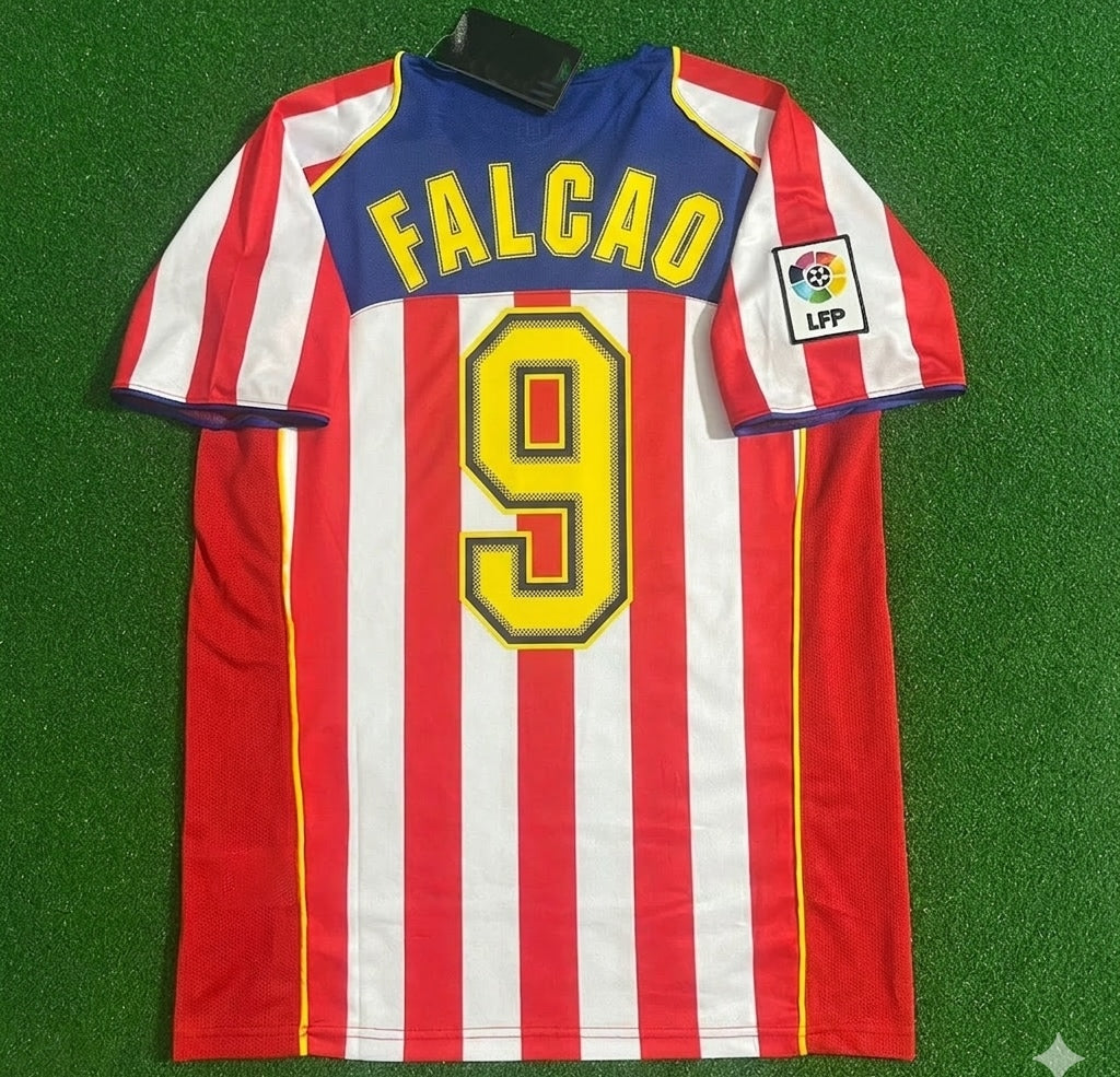 Radamel Falcao #9 Atletico Madrid SpiderMan Retro Football Jersey Kit Edition 2
