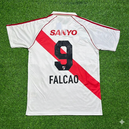 Radamel Falcao River Plate Retro Home Football Jersey Kit