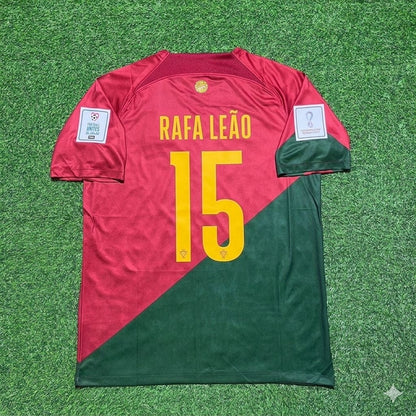 Portugal World Cup 2022 Rafael Leão #15 Home Retro Football Jersey