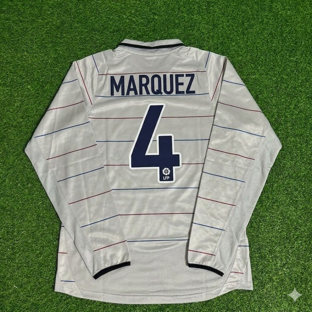 Rafael Márquez #4 Barcelona 2003 2004 Away Long Sleeve Retro Football Jersey Collection