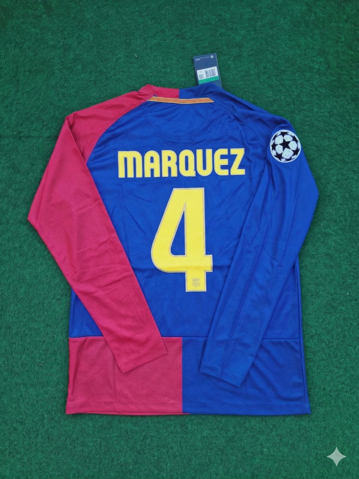 Rafael Marquez Barcelona 2009 Champions League Final Retro Football Jersey