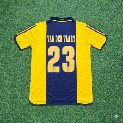 Rafel van der Vaart Ajax 2000/2001 Retro Yellow Football Jersey Kit