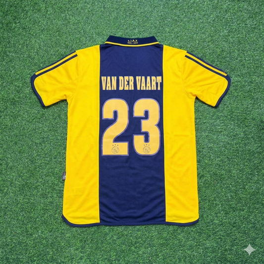 Rafel van der Vaart Ajax 2000/2001 Retro Yellow Football Jersey Kit