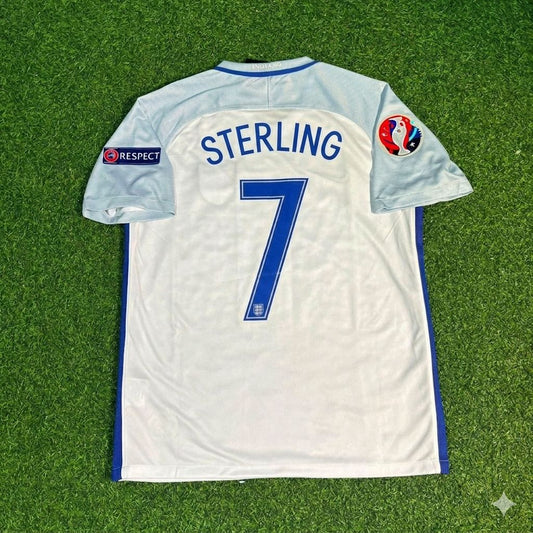 Raheem Sterling #7 England Euro 2016 Home Retro Jersey