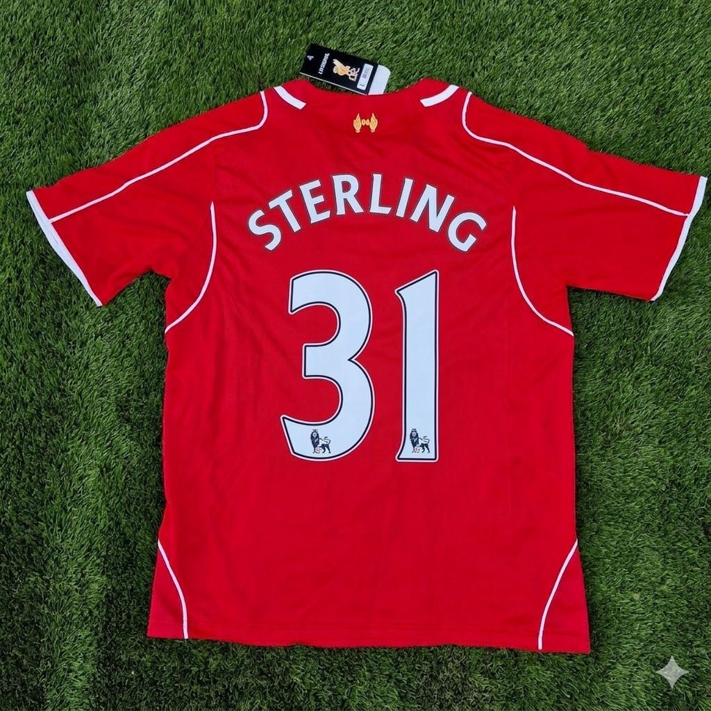 Raheem Sterling 31 Liverpool 2014/15 Home Retro Football Jersey Kit