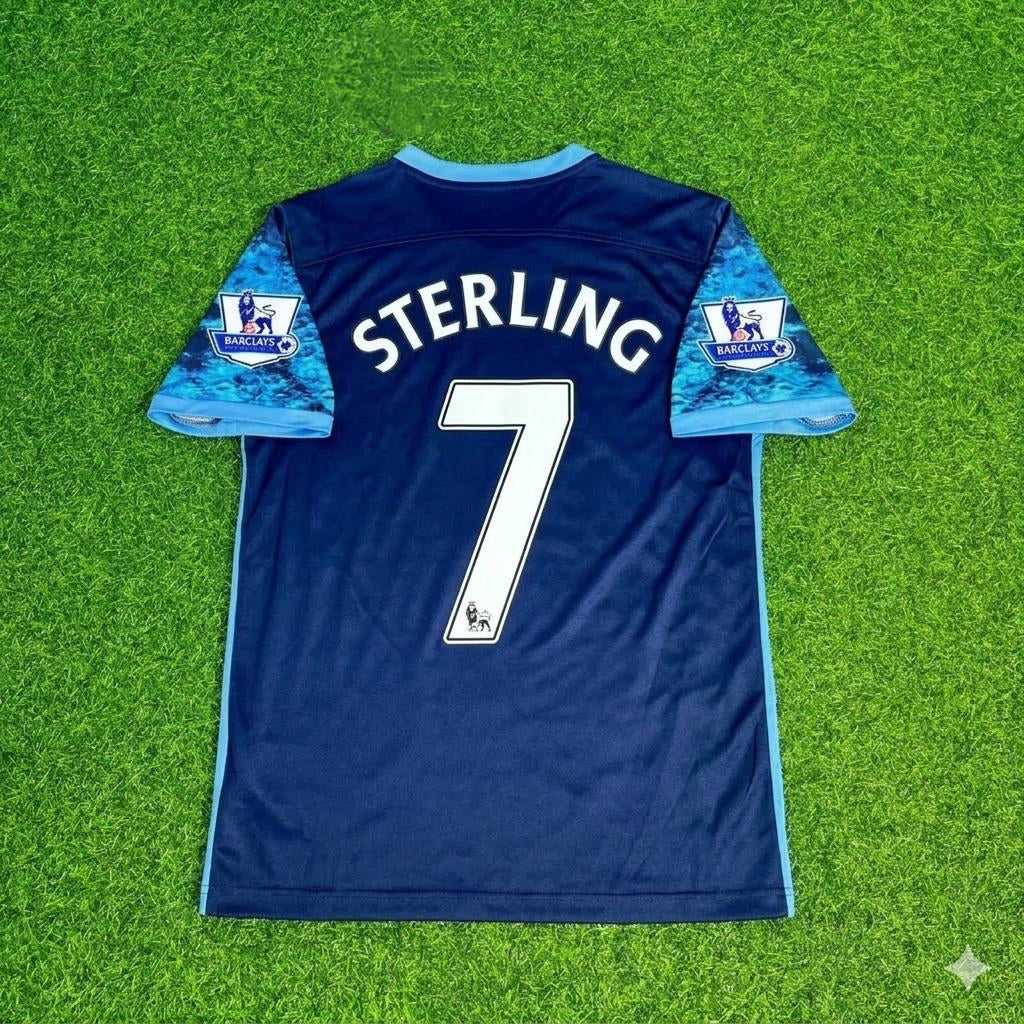 Raheem Sterling 7- Manchester City 2016 2017 Season Retro Football Jersey