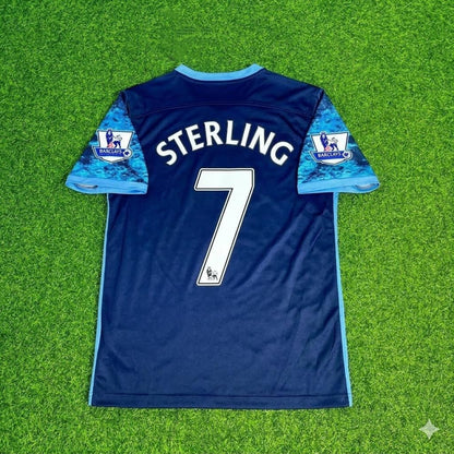Raheem Sterling 7- Manchester City 2016 2017 Season Retro Football Jersey