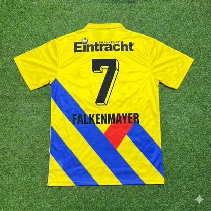 Ralf Falkenmayer Eintracht Frankfurt 1993/1996 Retro Yellow Football Jersey Kit
