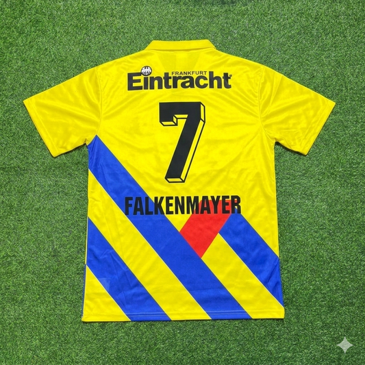 Ralf Falkenmayer Eintracht Frankfurt 1993/1996 Retro Yellow Football Jersey Kit