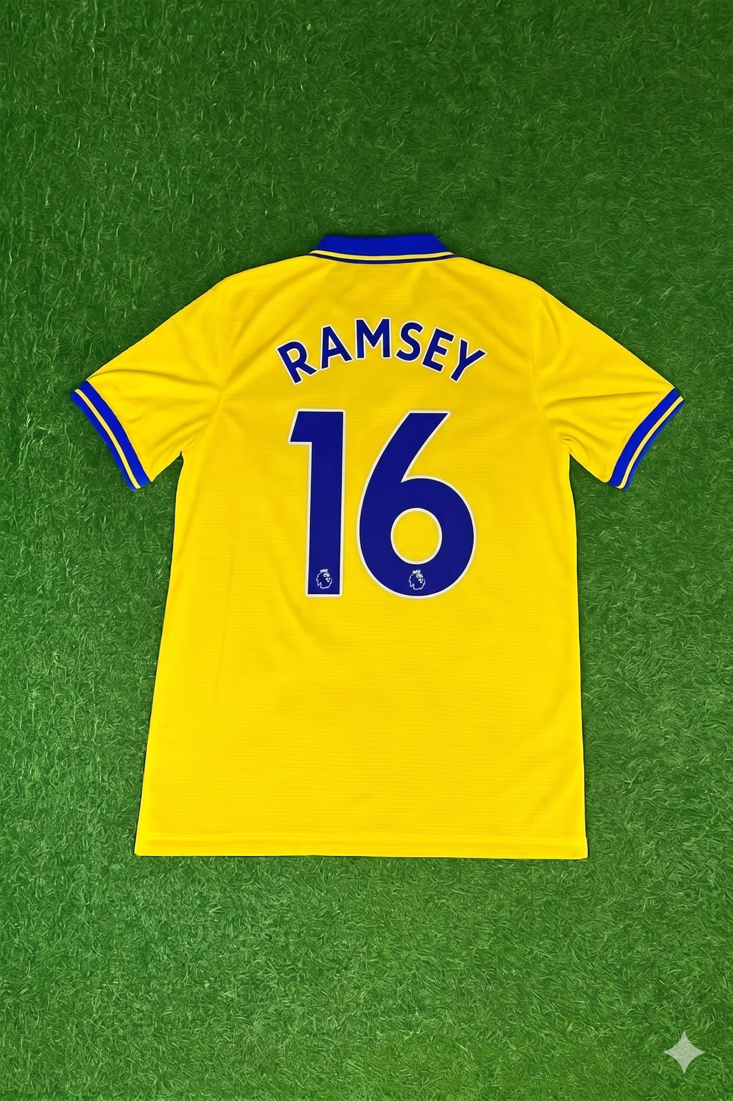 Aaron Ramsey Arsenal 2013/2014 Yellow Retro Football Jersey Kit