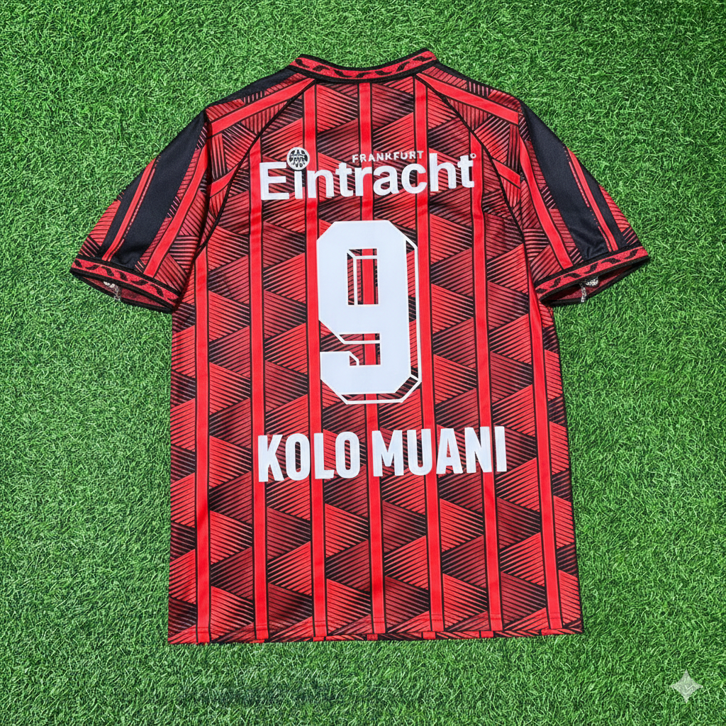 Randal Kolo Muani 9- Eintracht Frankfurt Retro Fußballtrikot Jersey
