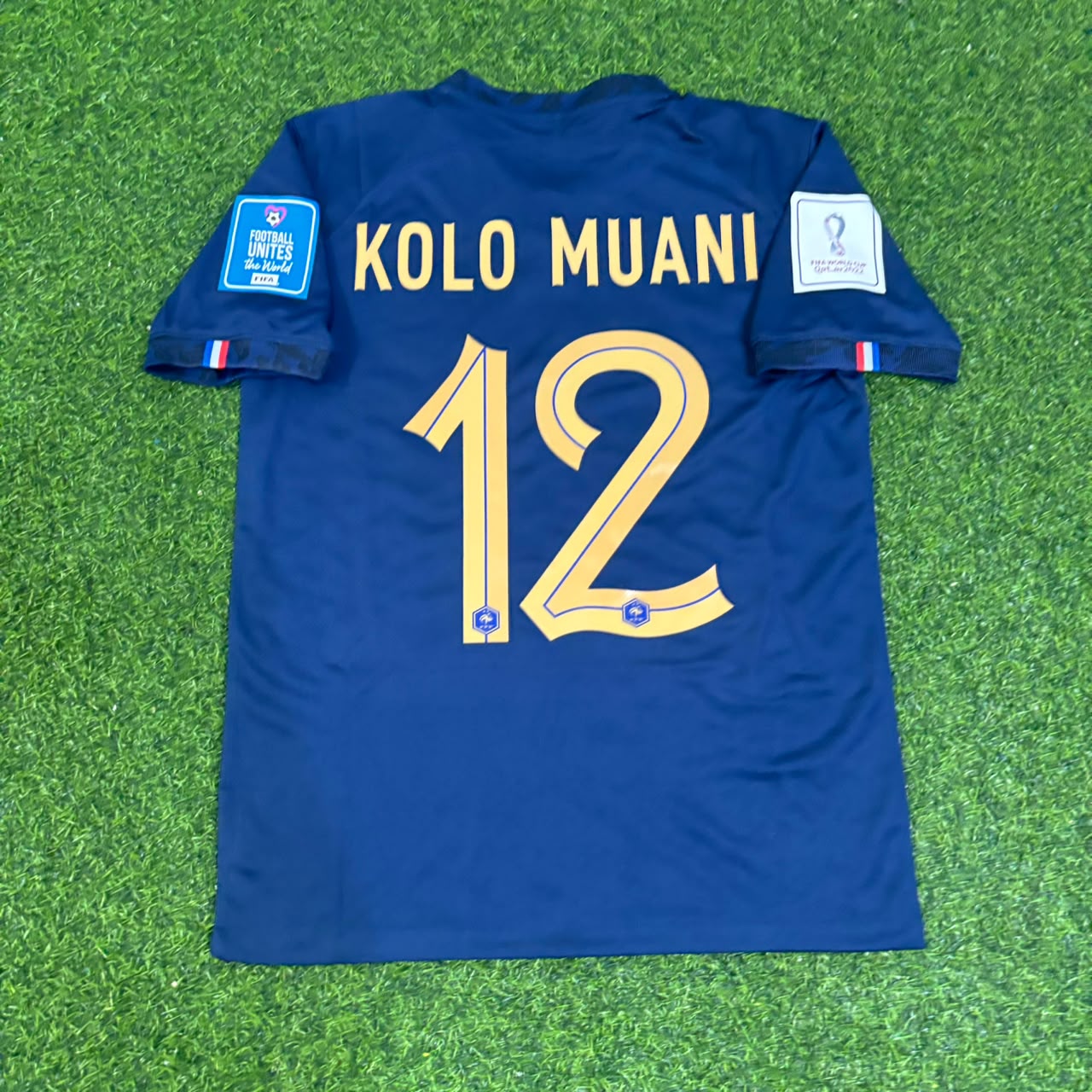 France World Cup 2022 Randal Kolo Muani Final Retro Football Jersey