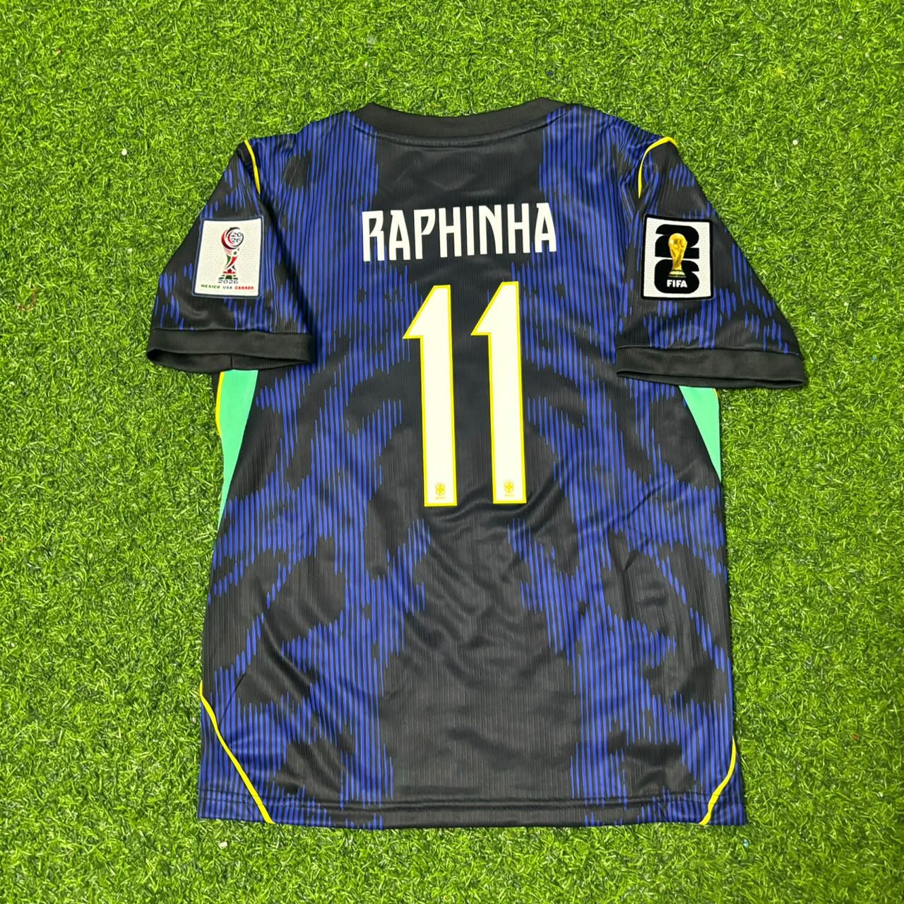 Raphinha #11 Brazil 2026 World Cup Blue New Season Football Jersey