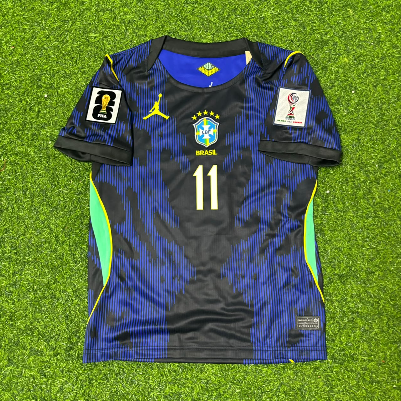Raphinha #11 Brazil 2026 World Cup Blue New Season Football Jersey