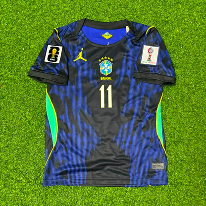 Raphinha #11 Brazil 2026 World Cup Blue New Season Football Jersey