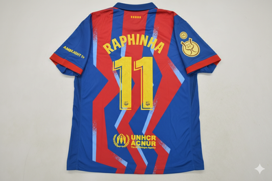Raphinha 11- Barcelona Supercopa de España 2026 Football Jersey