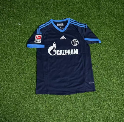 Olaf Thon Schalke 04 Retro Away Heimtrikot Rot Fußball