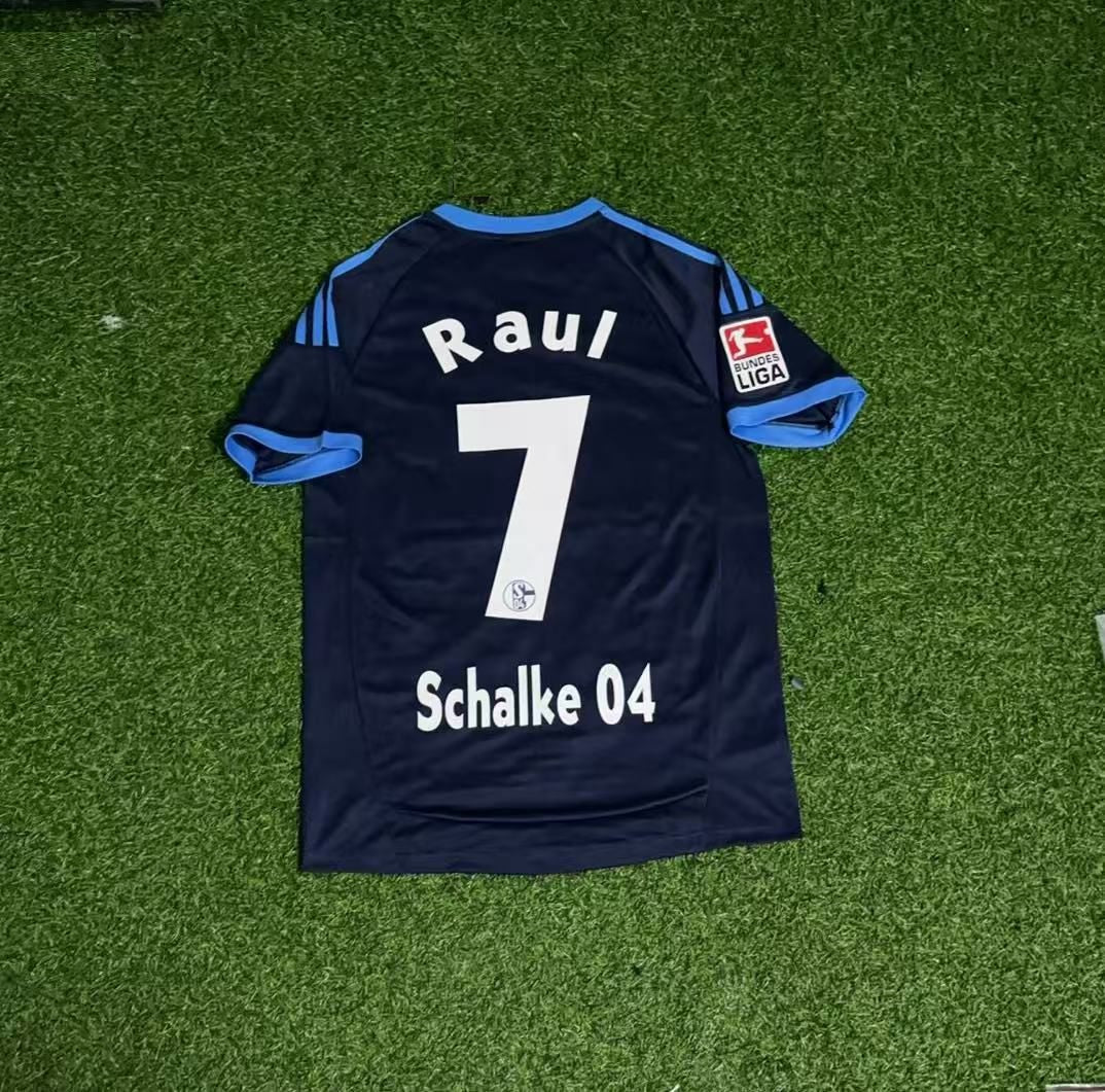 Schalke 04 Raul Gonzalez Retro Away Heimtrikot 10-11 Rot Fußball