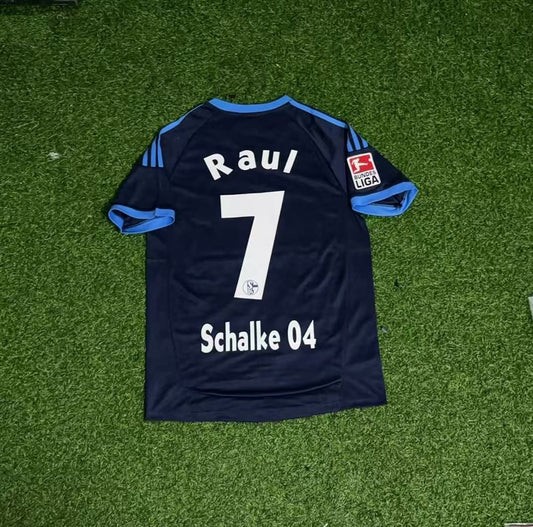 Schalke 04 Raul Gonzalez Retro Away Heimtrikot 10-11 Rot Fußball
