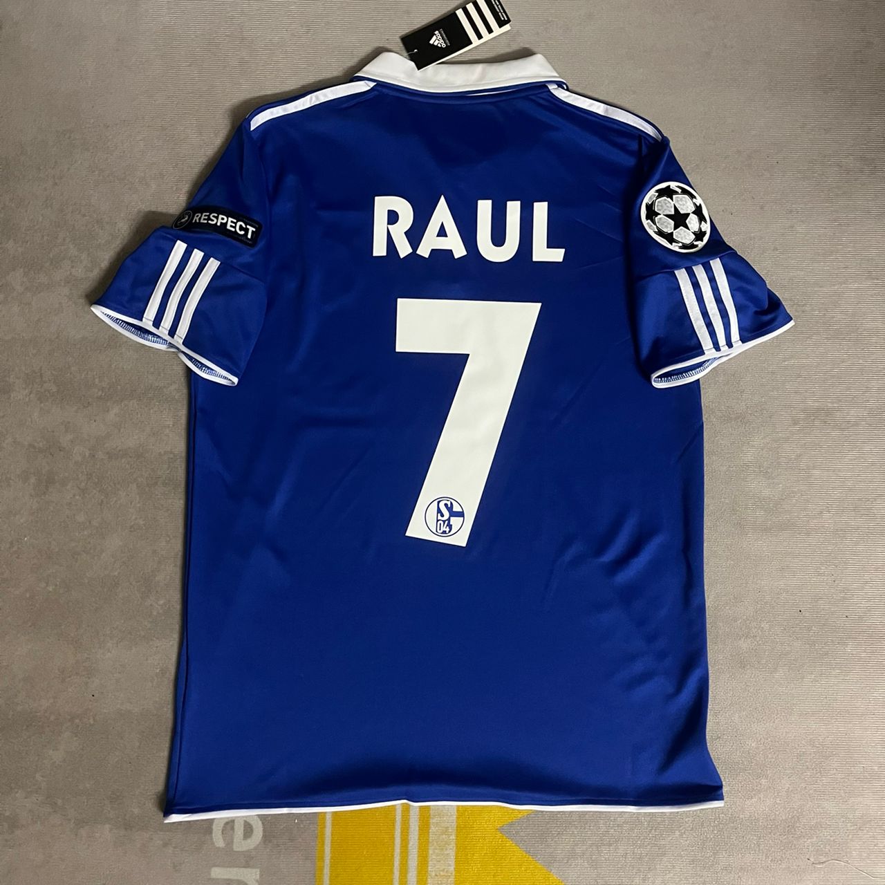Raul Gonzalez Blanco Schalke 04 Season 2010- 11 Retro Champions League Football Jersey Trikot