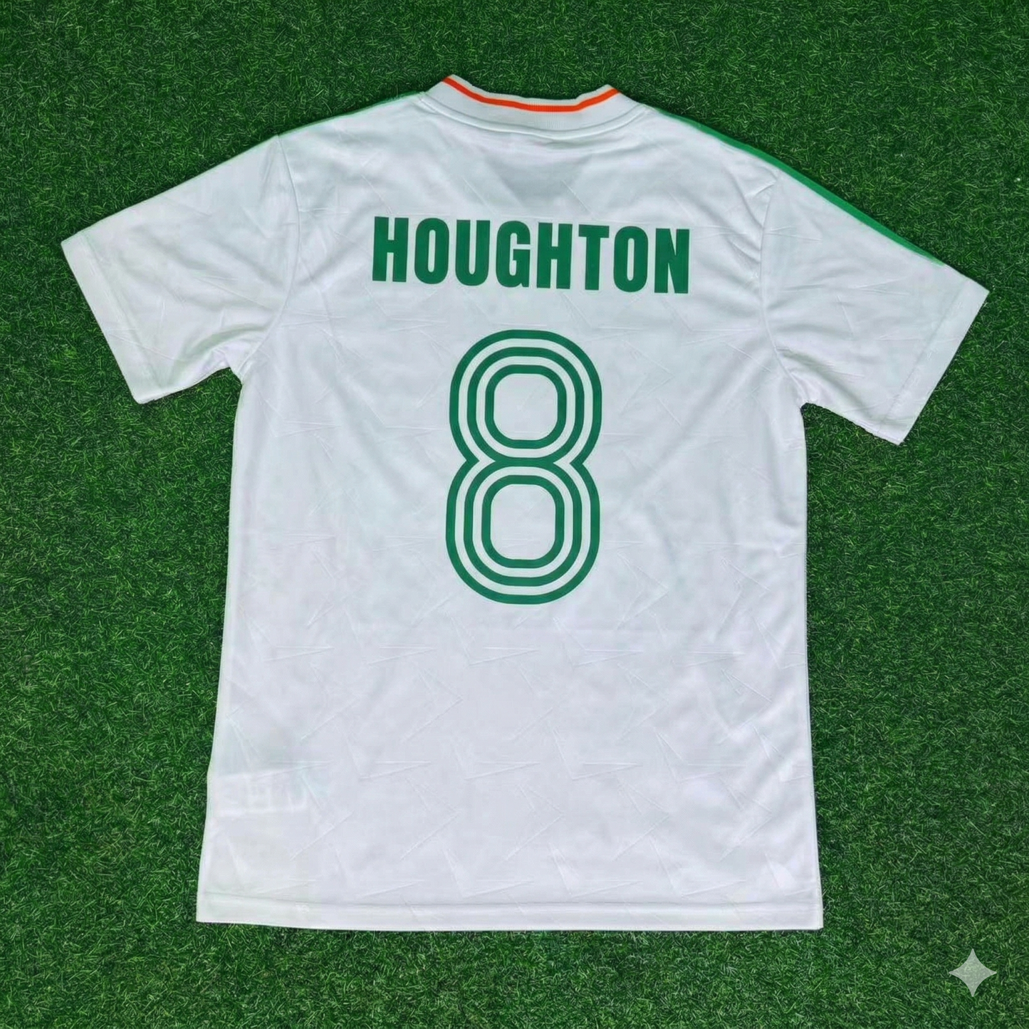Ray Houghton Ireland White Legendary Anniversary Retro Football Jersey Collection