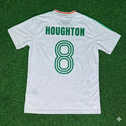 Ray Houghton Ireland White Legendary Anniversary Retro Football Jersey Collection