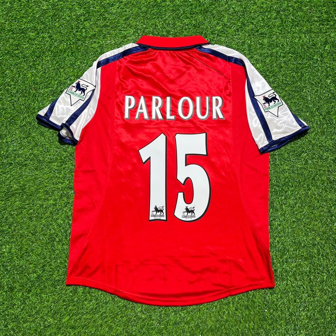 Ray Parlour #15 Arsenal 1999-2002 Red White Retro Football Jersey