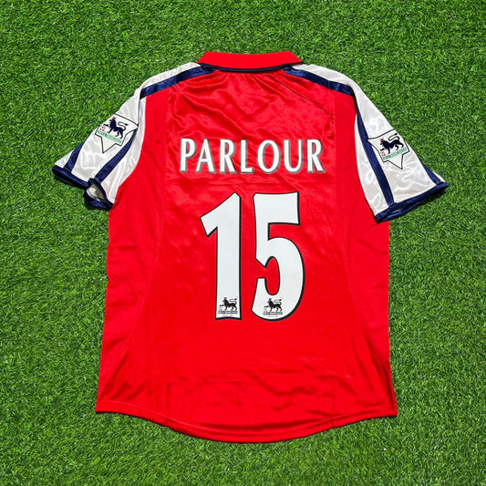 Ray Parlour #15 Arsenal 1999-2002 Red White Retro Football Jersey
