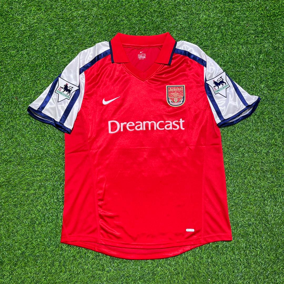 Ray Parlour #15 Arsenal 1999-2002 Red White Retro Football Jersey