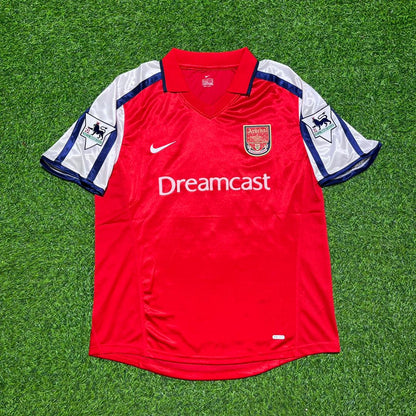 Ray Parlour #15 Arsenal 1999-2002 Red White Retro Football Jersey