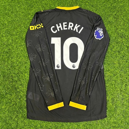 Rayan Cherki #10 Manchester City 2026-2027 Away Black Long Sleeve Football Jersey