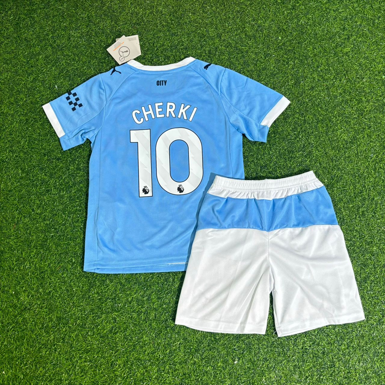 Rayan Cherki Manchester City Kids Home Football Jersey Collection