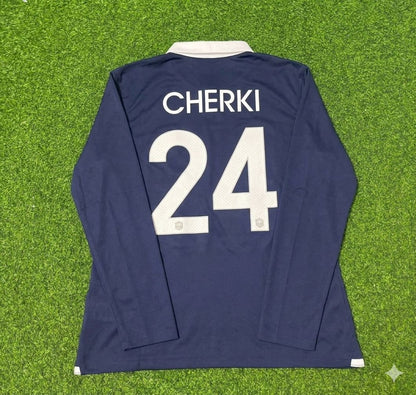 Rayan Cherki #24 France Long Sleeve Football Jersey