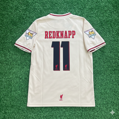 Jamie Redknapp Liverpool 1996 1997 Retro Away White Retro Football Jersey