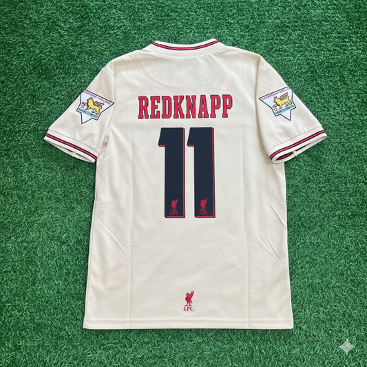 Jamie Redknapp Liverpool 1996 1997 Retro Away White Retro Football Jersey