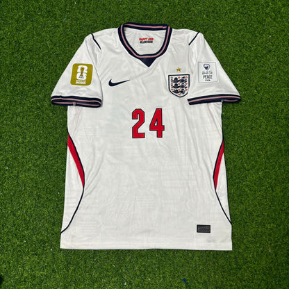 Reece James #24 England 2026 World Cup Home White Football Jersey