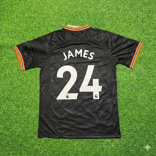 Reece James 24- Chelsea 2019/2020 Away Black Retro Football Jersey Collection